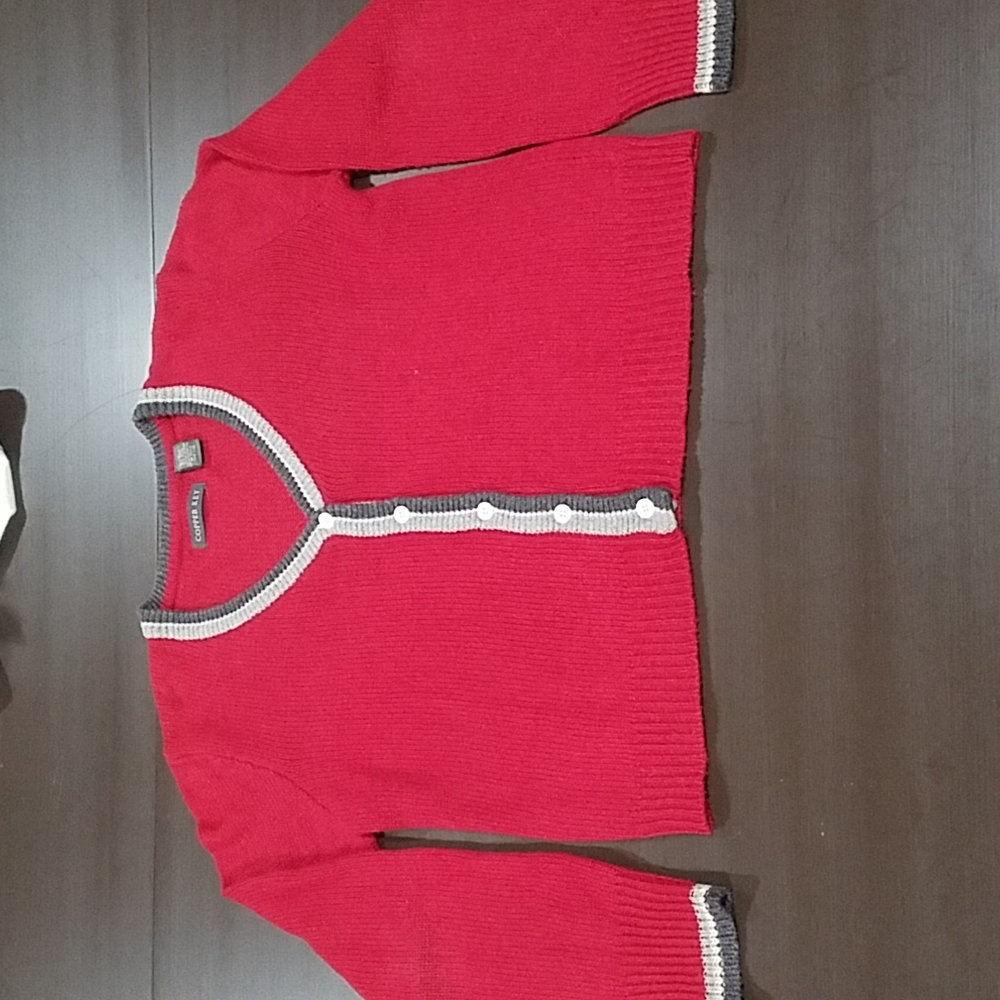 Copper Key Vneck Button Front Cardigan - Picture 3 of 11